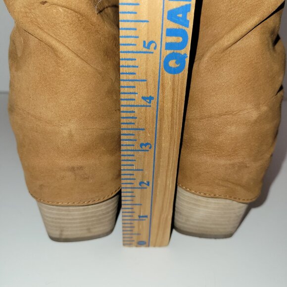 NWT Earth Savvy Block Heel Ruched Casual Booties Medium Brown Women's Size 9M - Picture 9 of 12